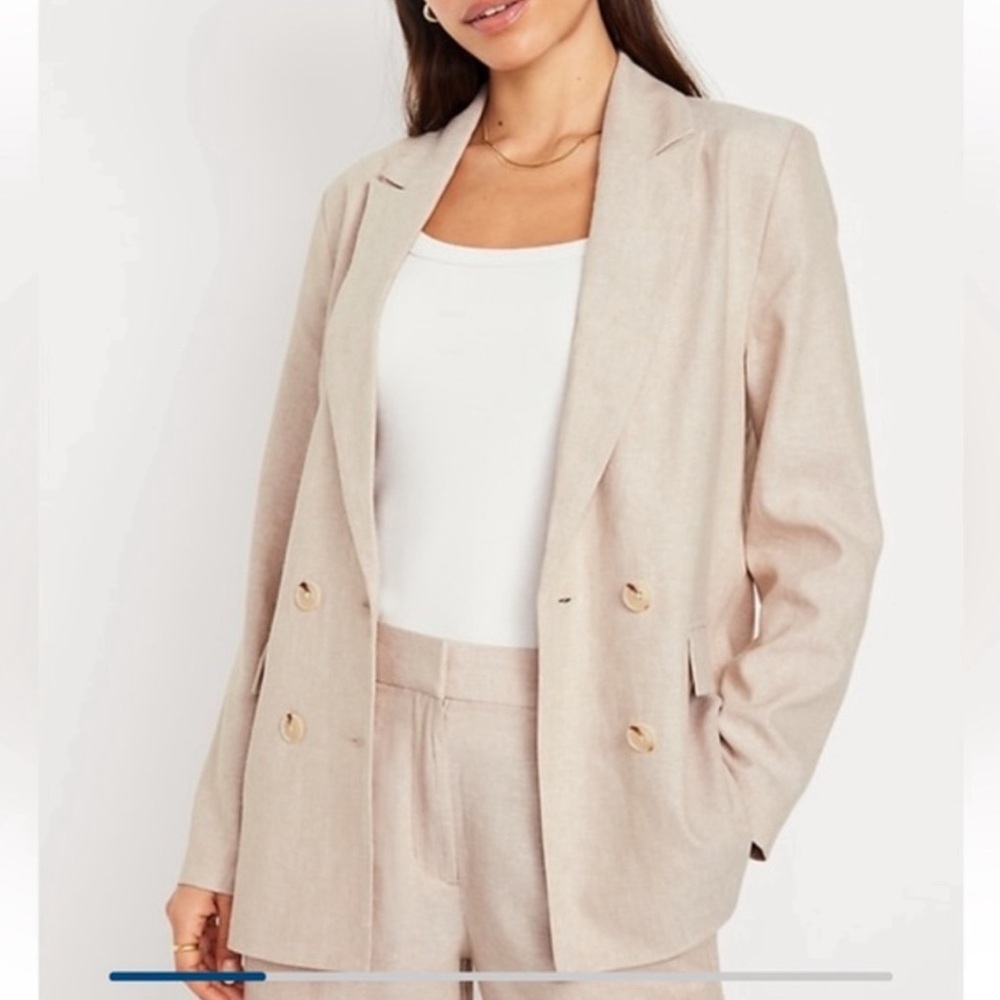 Old Navy Linen Blend Blazer